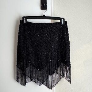 Majorelle Black Mini Skirt